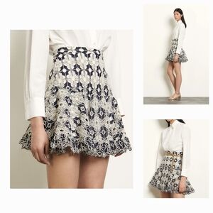 SANDRO Short Broderie Anglaise Skirt endource